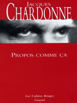 cover image of Propos comme ça